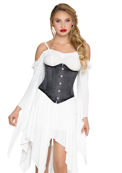 Steel Boned Satin Waist Cincher