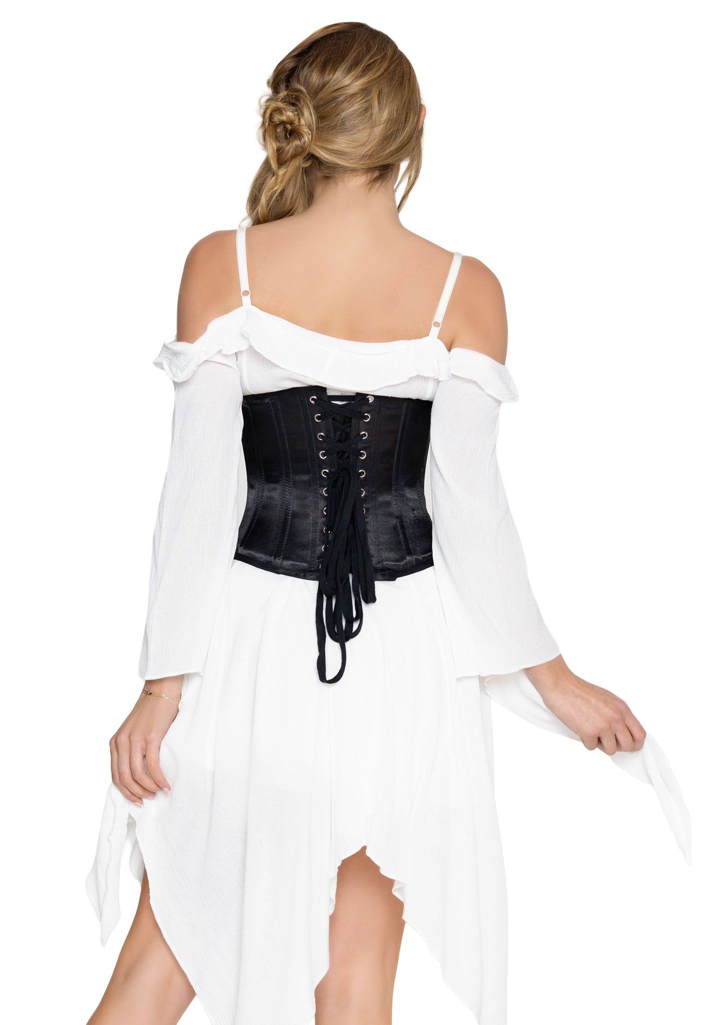 Steel Boned Satin Waist Cincher