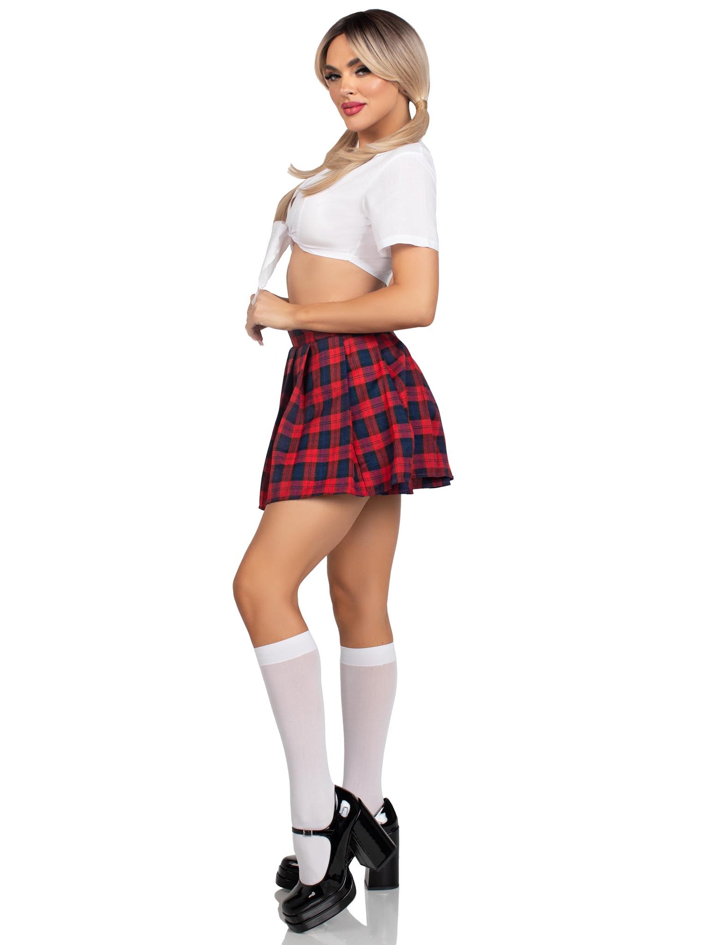 Classic School Girl Top and Skirt