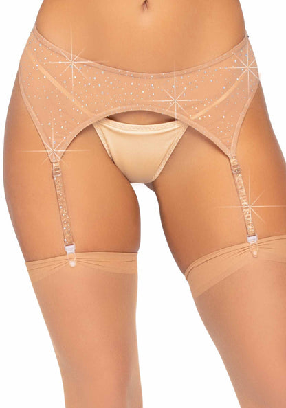 Rhinestone Garter Belt