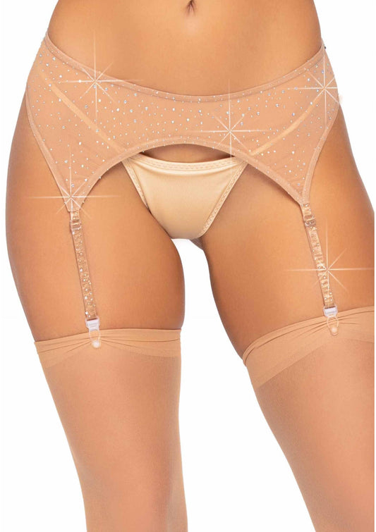 Rhinestone Garter Belt