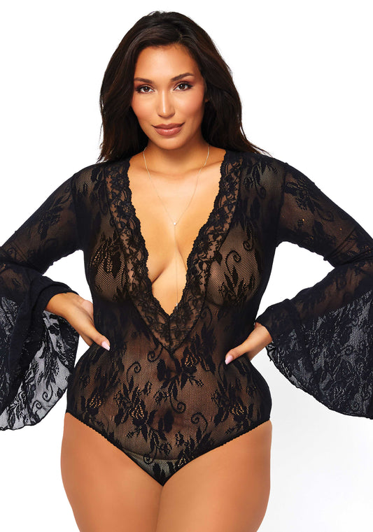 Leg Avenue 89227Q Bell sleeved bodysuit