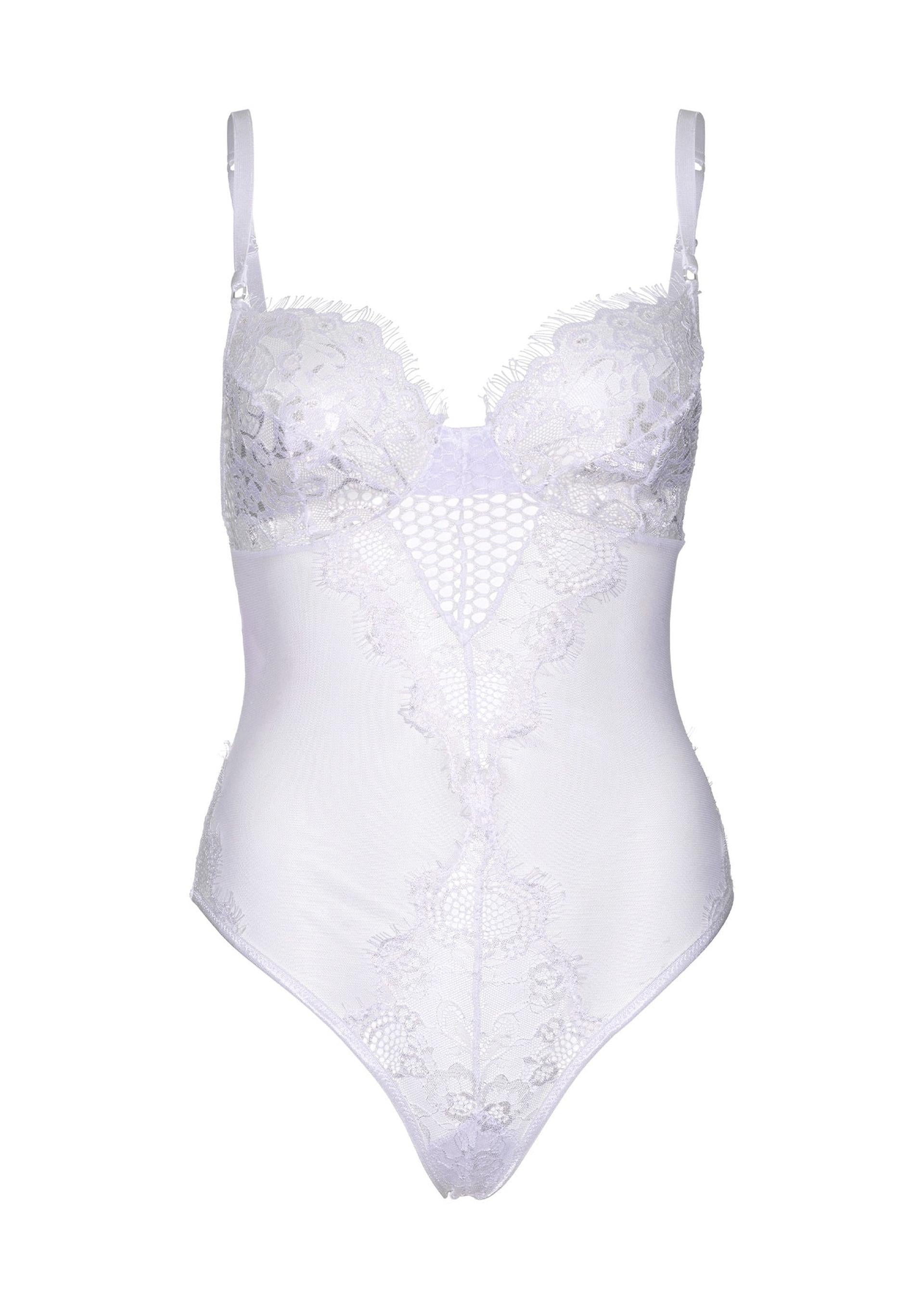 Leg Avenue 89239 Lace and sheer mesh teddy