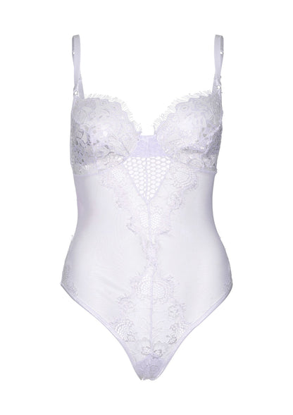 Leg Avenue 89239 Lace and sheer mesh teddy