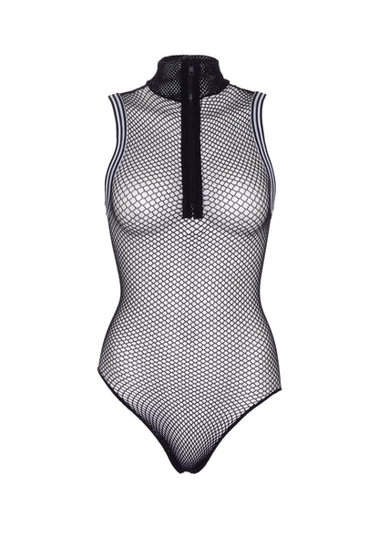 Leg Avenue 89255 Zip up fishnet bodysuit