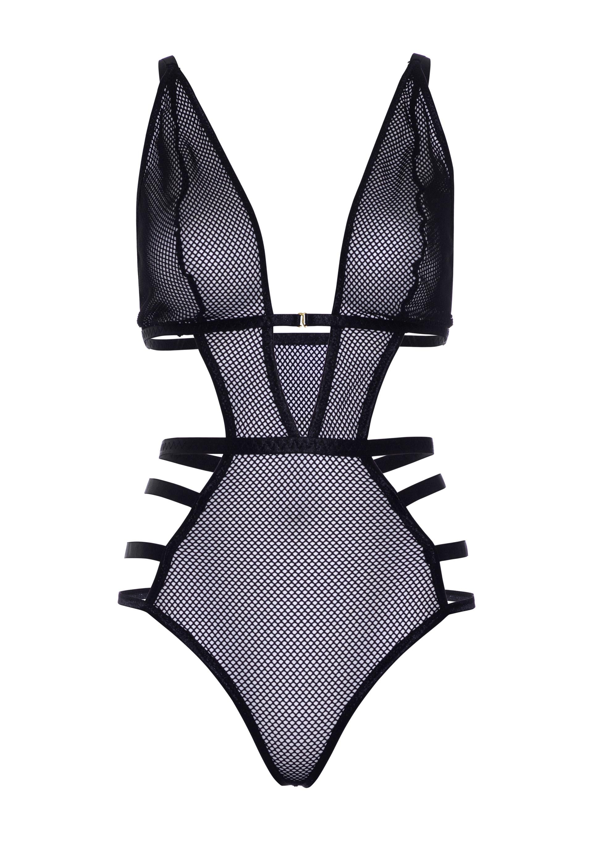 Leg Avenue 89258 Net cut out g-string teddy