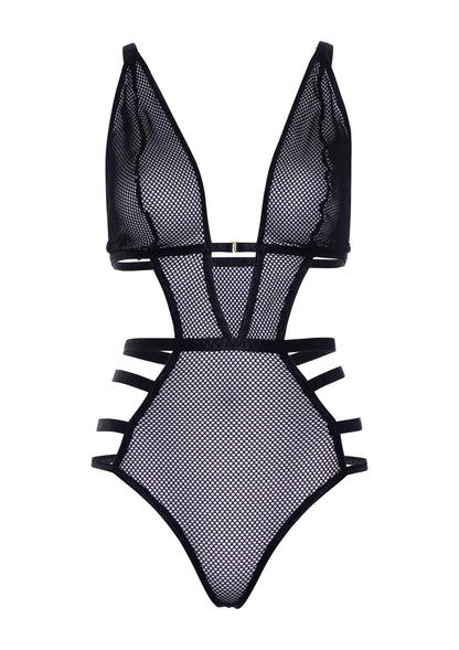 Leg Avenue 89258 Net cut out g-string teddy