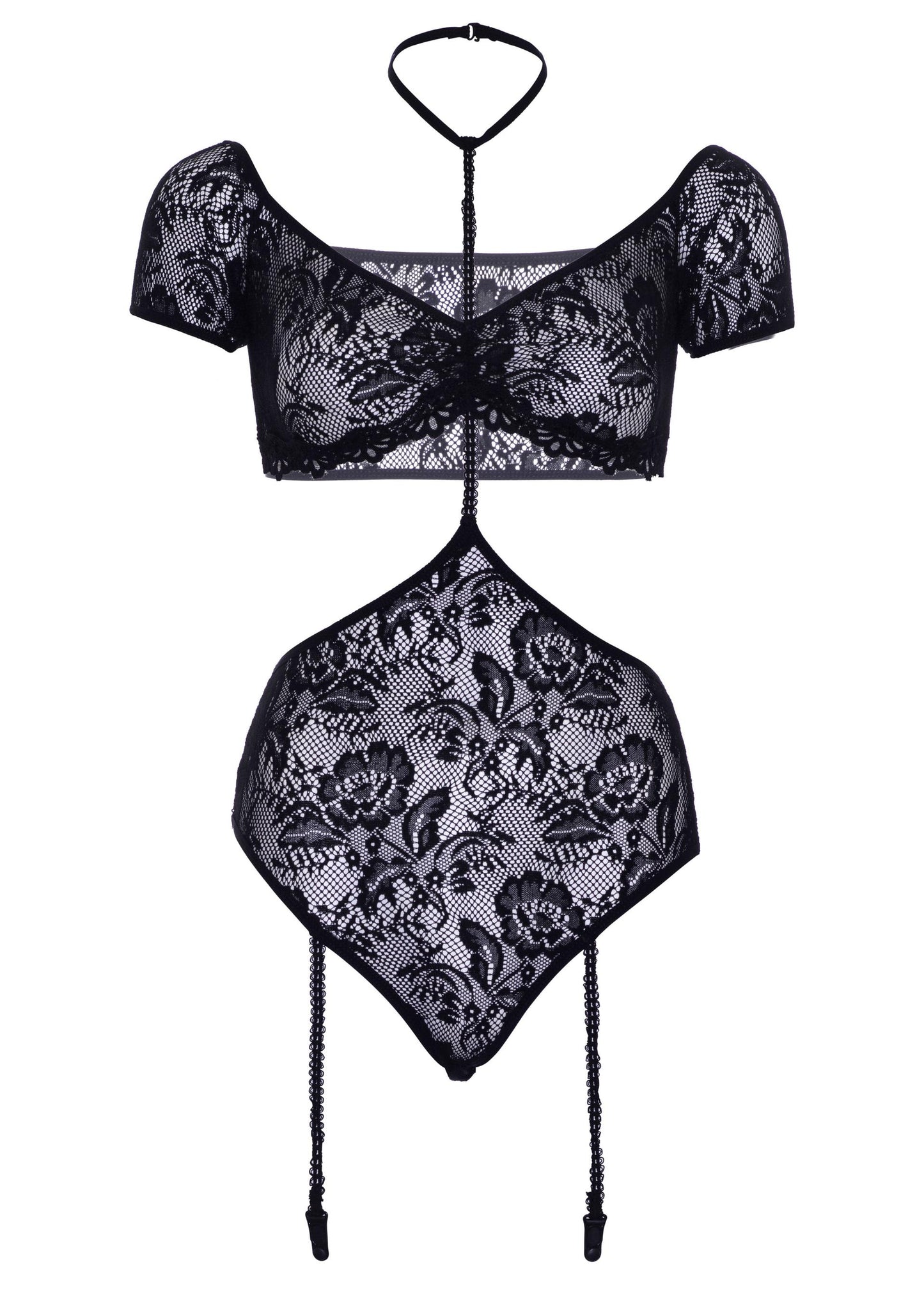 Leg Avenue 89263 Bandeau top and garter teddy