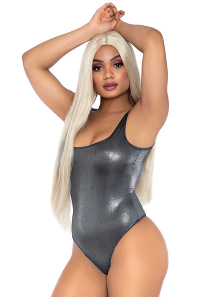 Leg Avenue 89265 Metallic thong bodysuit