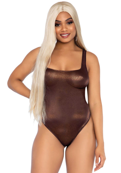 Leg Avenue 89265 Metallic thong bodysuit