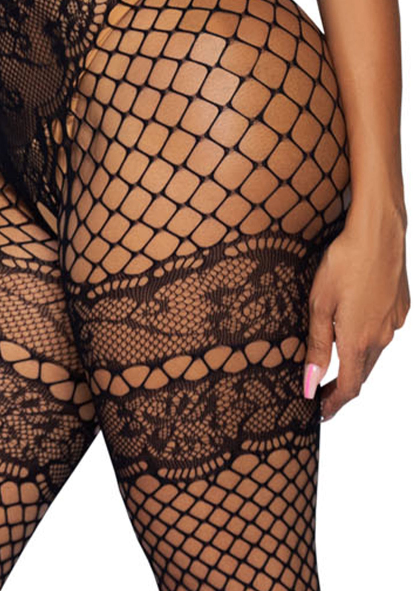 Bodystocking with Faux Lingerie