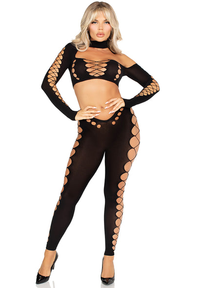 Seamless Cut-Out Crop Top and Legging
