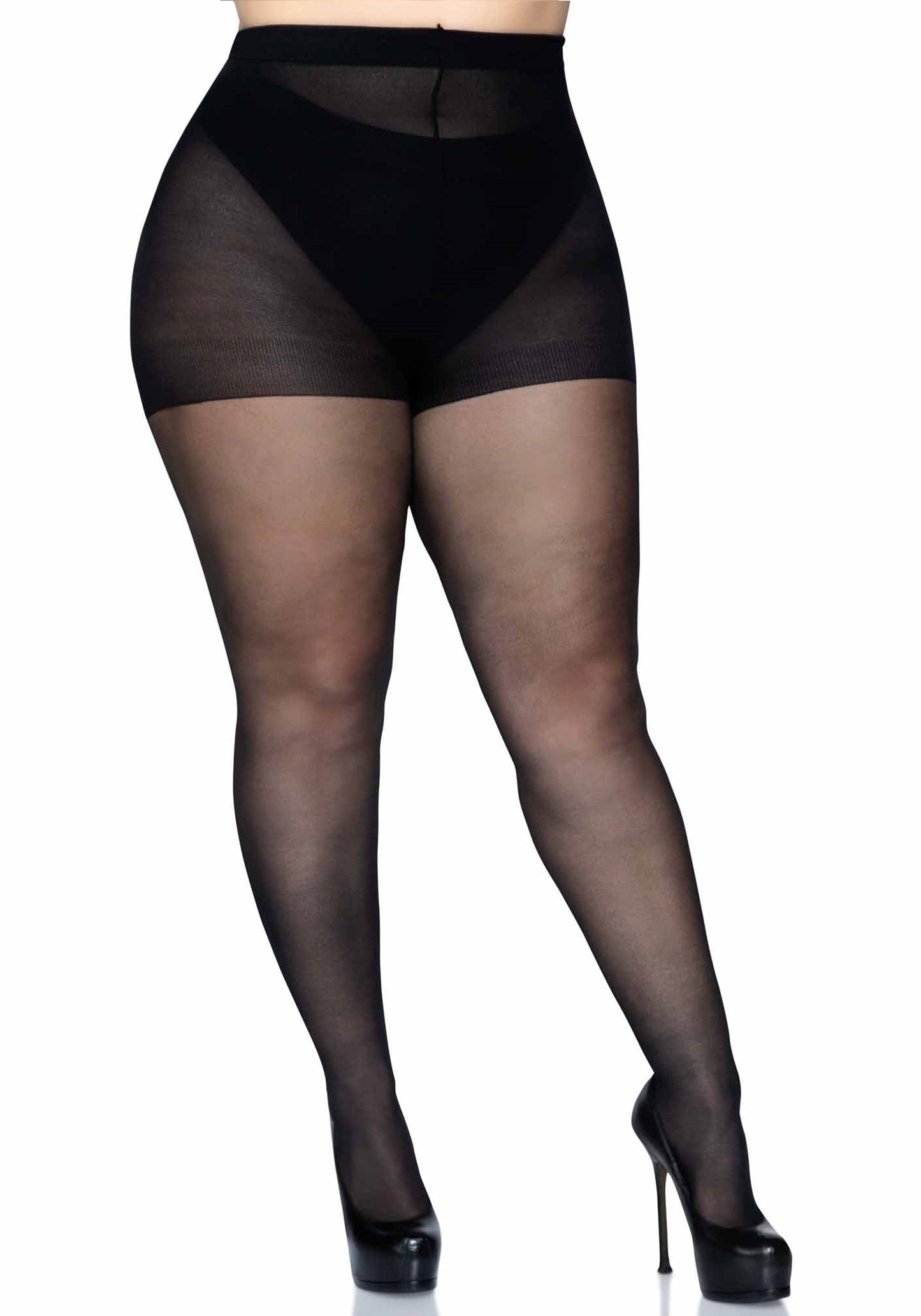 Leg Avenue 9002X Backseam Pantyhose Plus Size