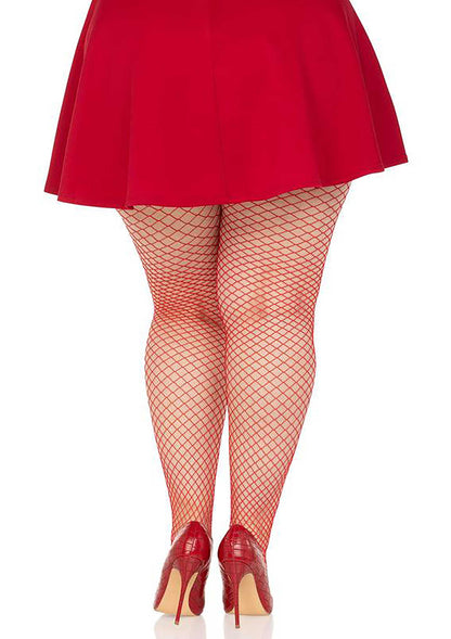 Plus Elastane Industrial Fishnet Pantyhose