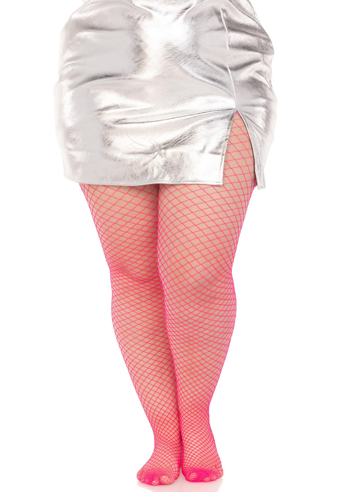 Plus Elastane Industrial Fishnet Pantyhose