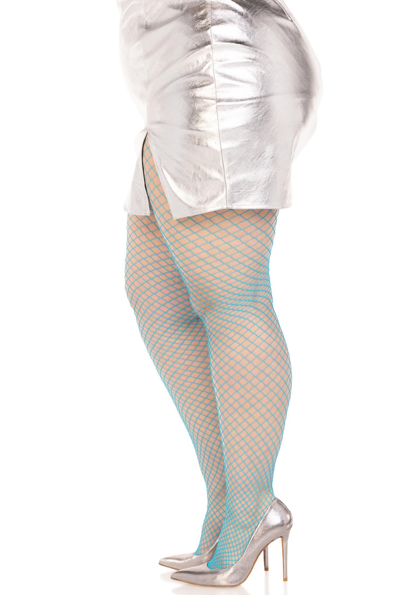 Plus Elastane Industrial Fishnet Pantyhose