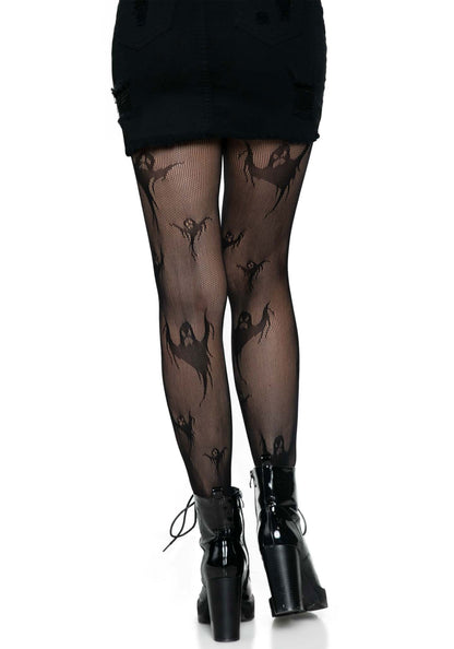 Leg Avenue 9721 Spooky ghost fishnet tights