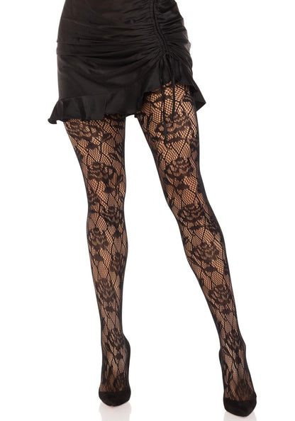 Wild Rose Net Pantyhose