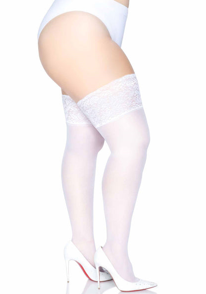 Leg Avenue 9750Q Stay Up Sheer Plus Size