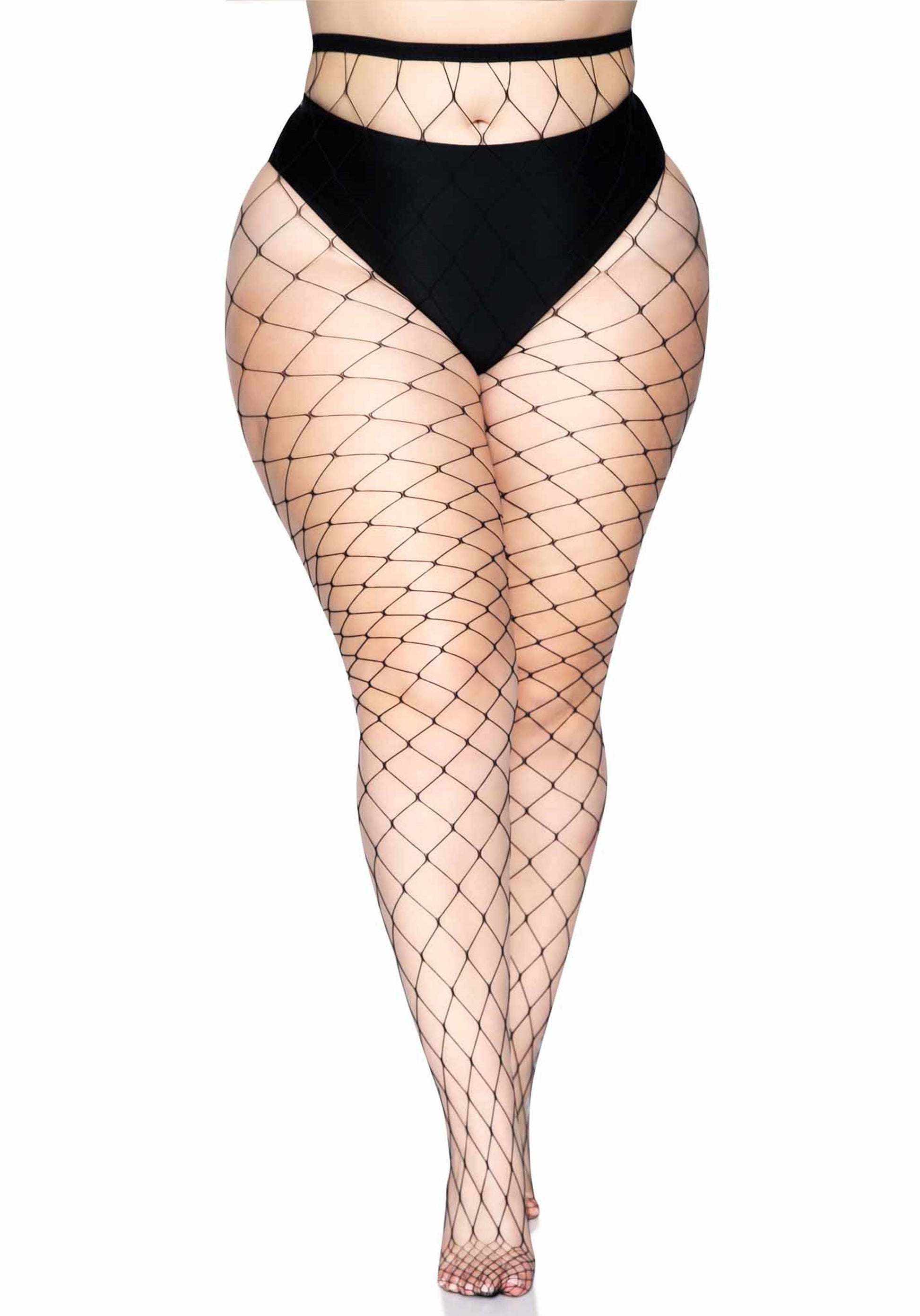 Leg Avenue 9905Q Fence Net Pantyhose Plus Size
