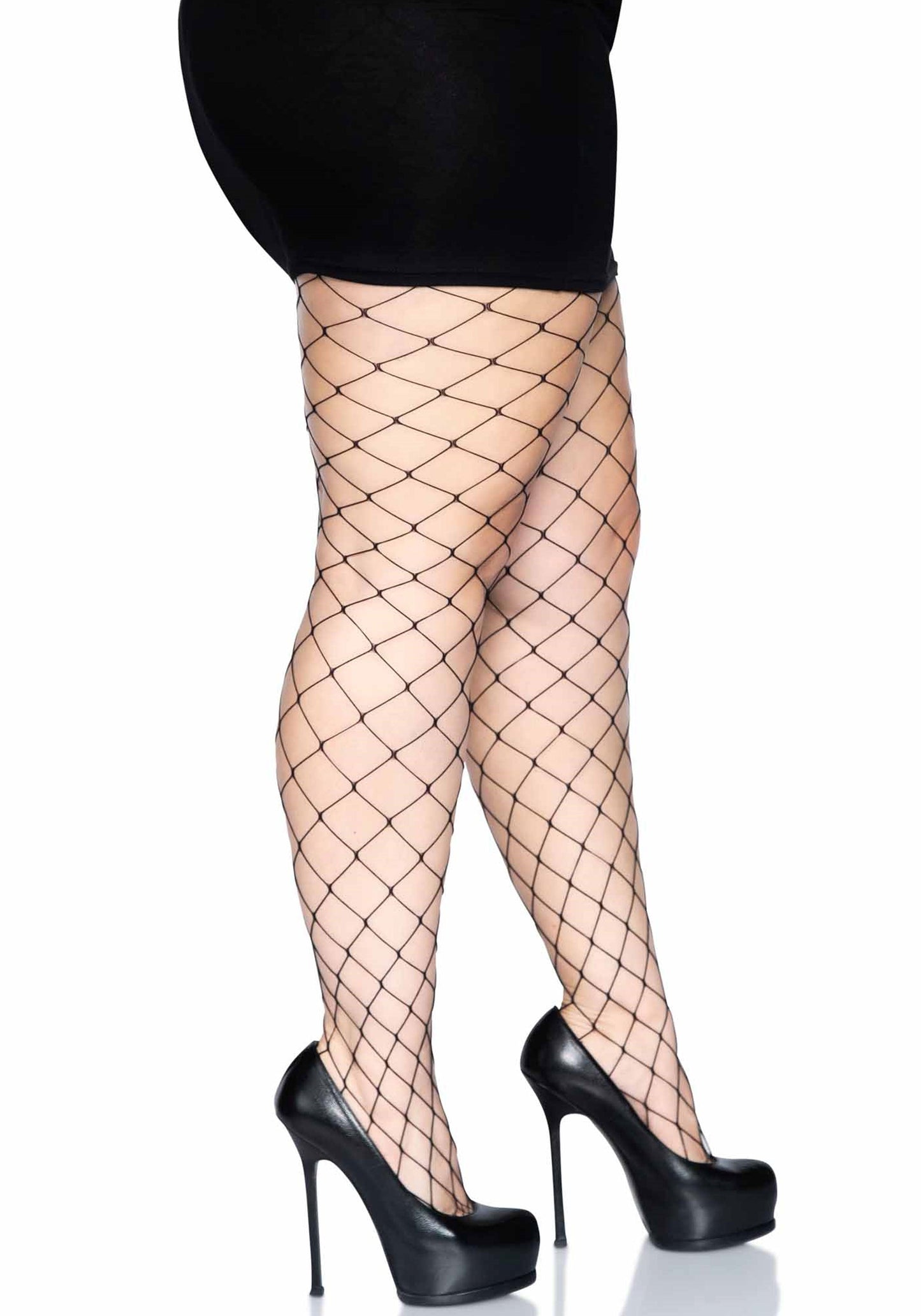 Leg Avenue 9905Q Fence Net Pantyhose Plus Size
