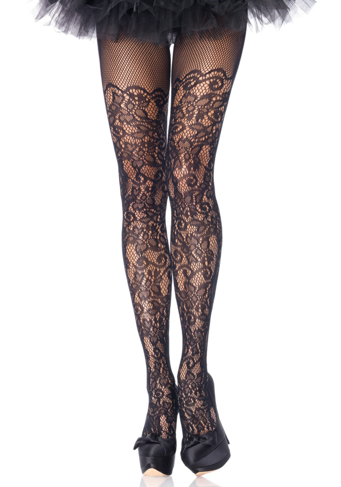 Leg Avenue 9954 Floral Vine Net Pantyhose