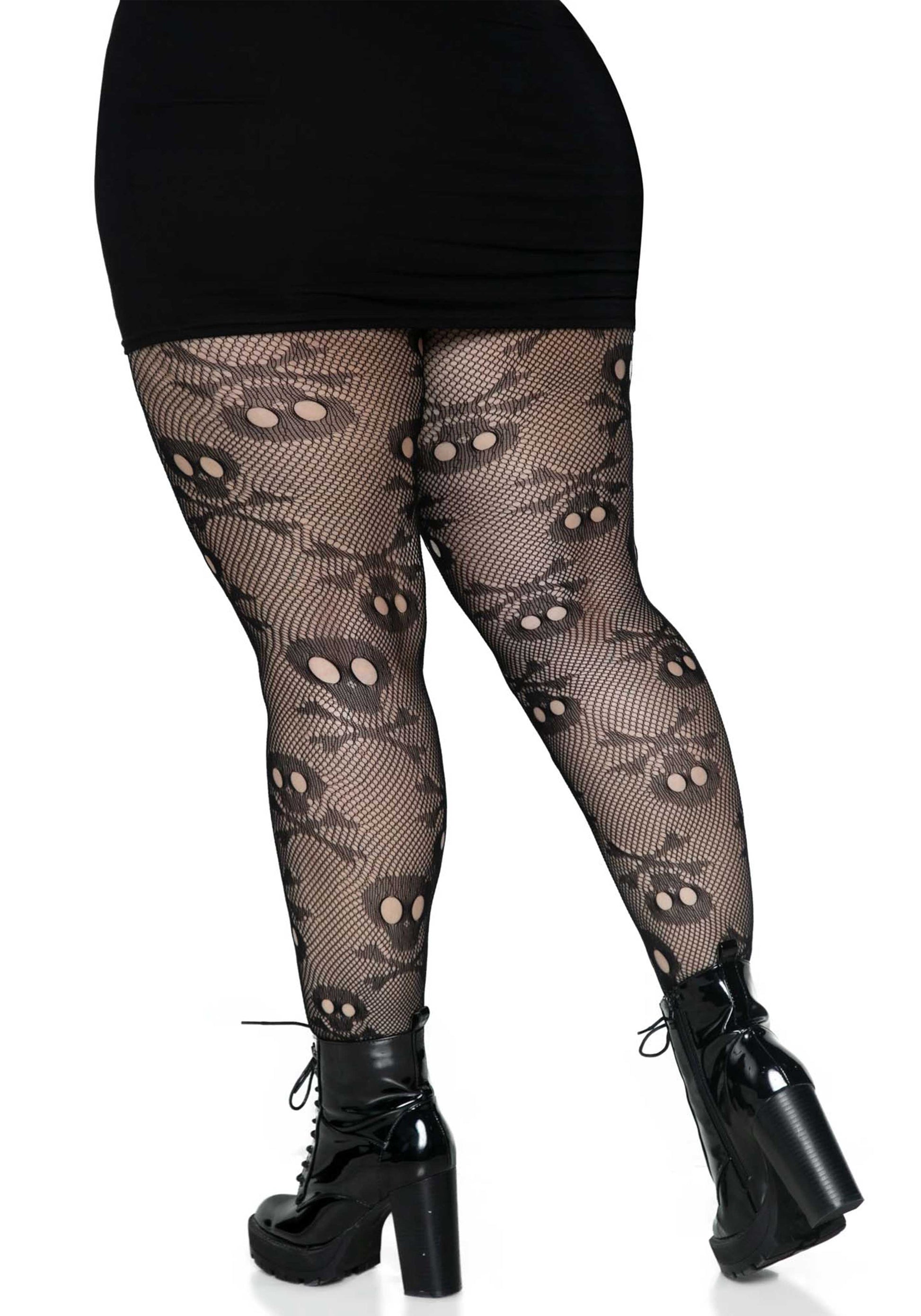 Leg Avenue 9986X Pirate Booty skull net tights