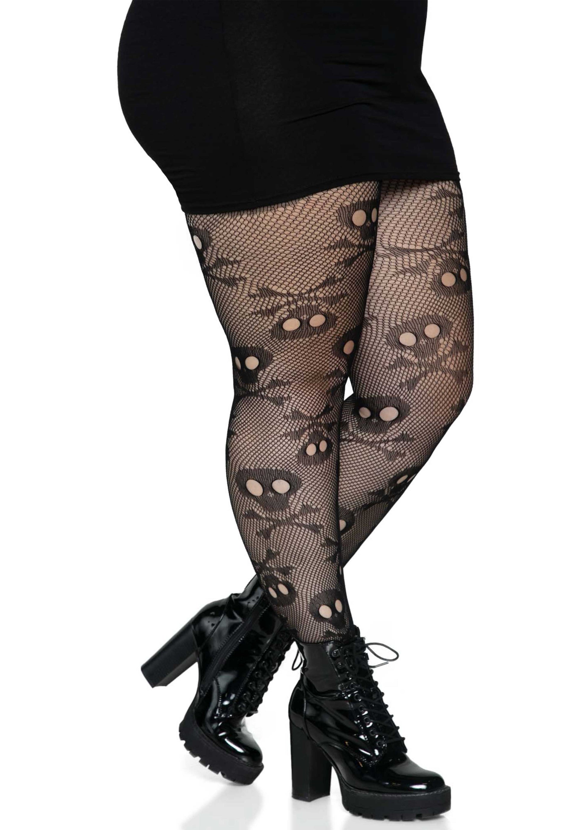 Leg Avenue 9986X Pirate Booty skull net tights