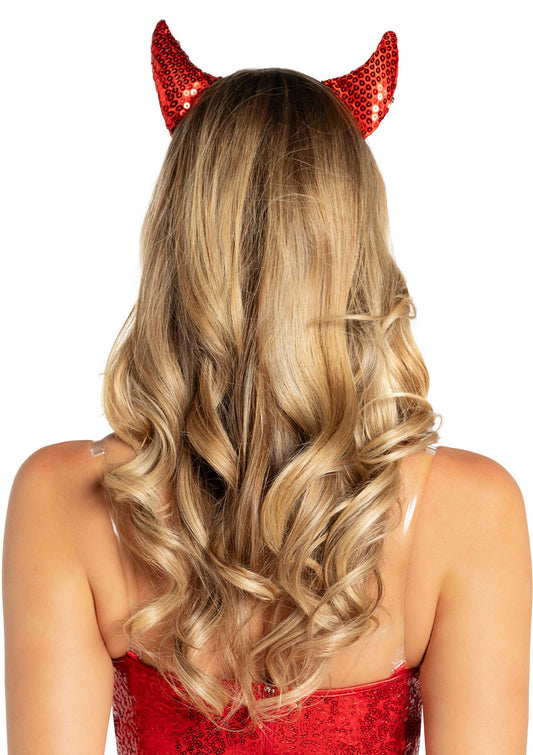 Sequin Devil Horns