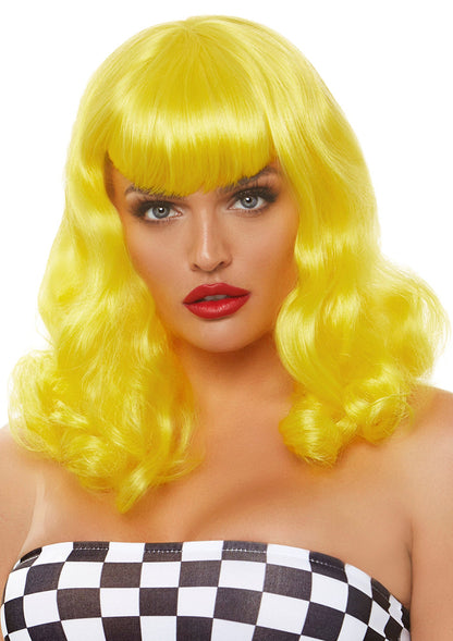 Leg Avenue A2860 Retro bang curly bob wig