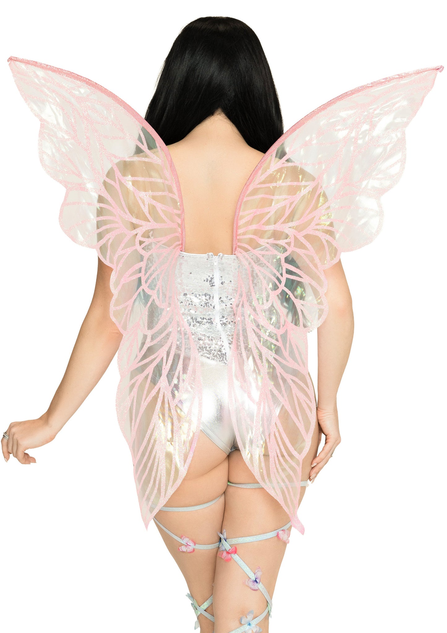 Iridescent strapless fairy wings