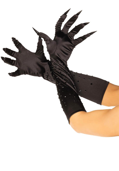 Rhinestone Claw Gloves