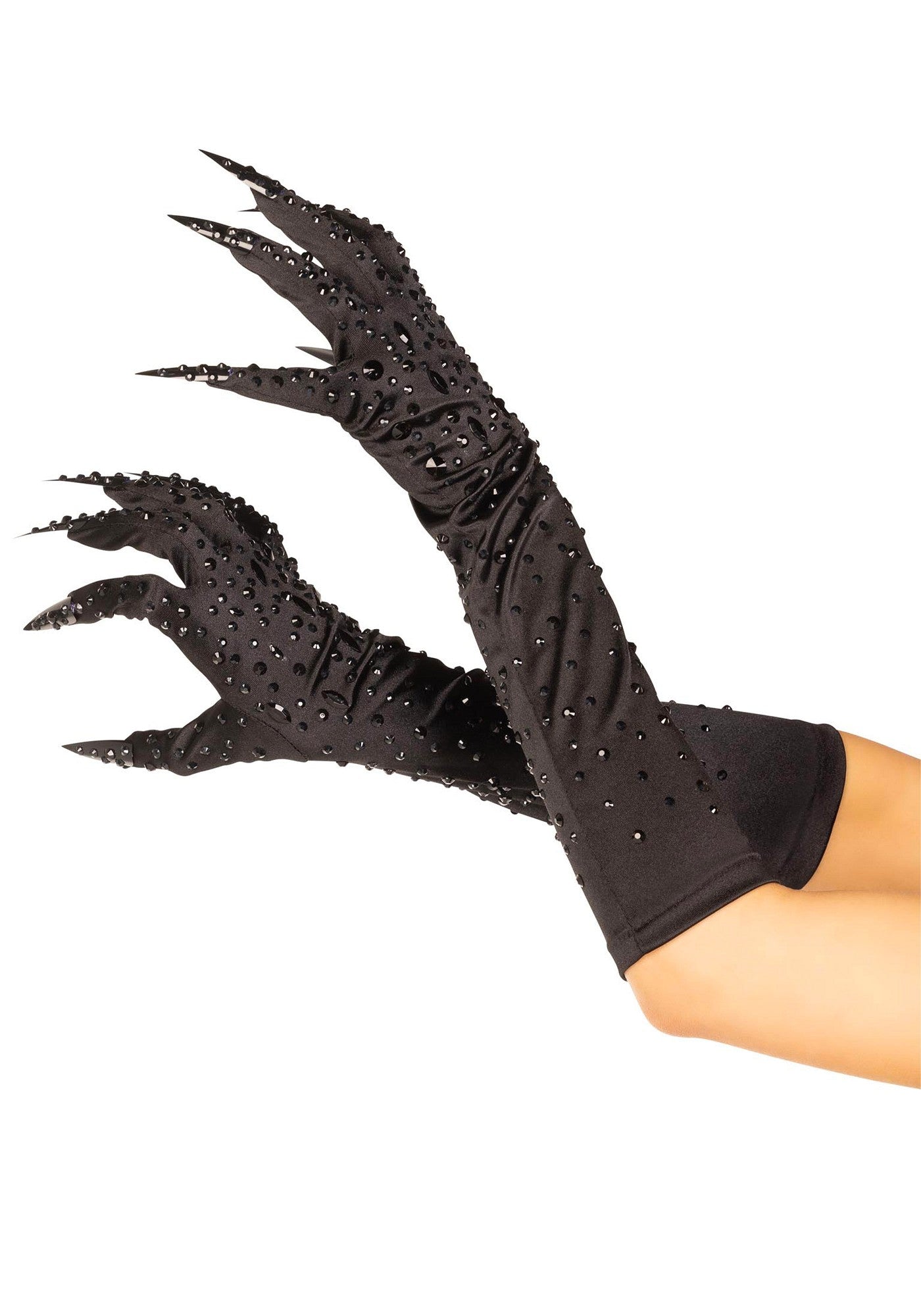 Rhinestone Claw Gloves