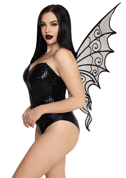 Glitter Strapless Pixie Wings