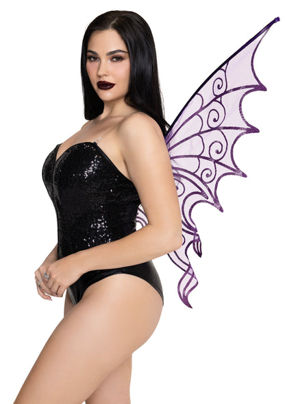 Glitter Strapless Pixie Wings