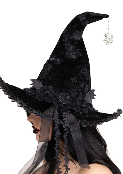 Dark Lolita Velvet Witch Hat