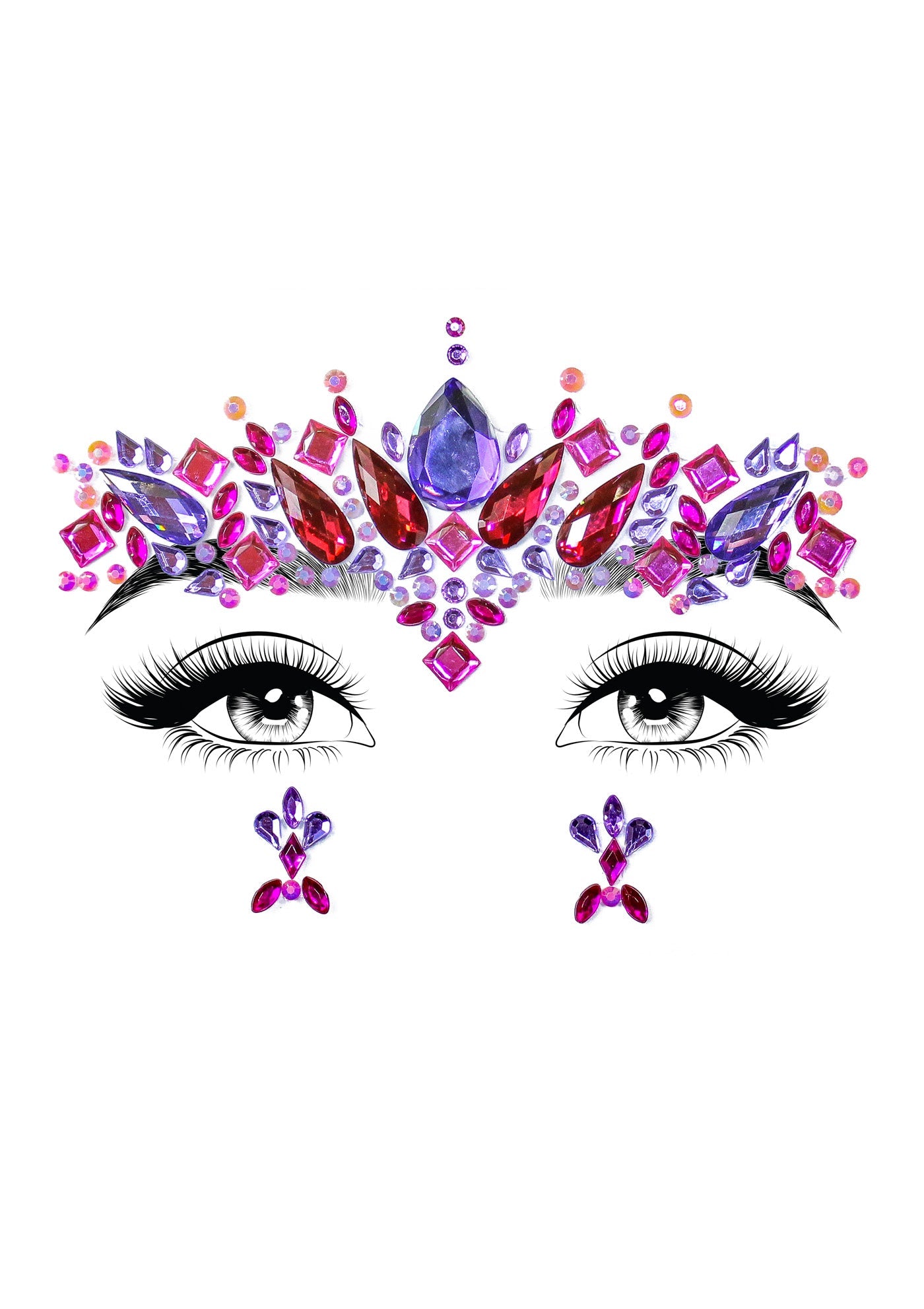 Leg Avenue EYE022 Elektra face jewels sticker