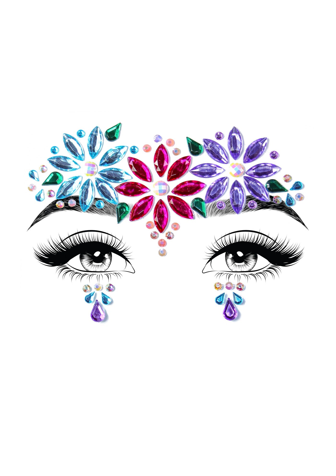 Leg Avenue EYE023 Dahlia face jewels sticker