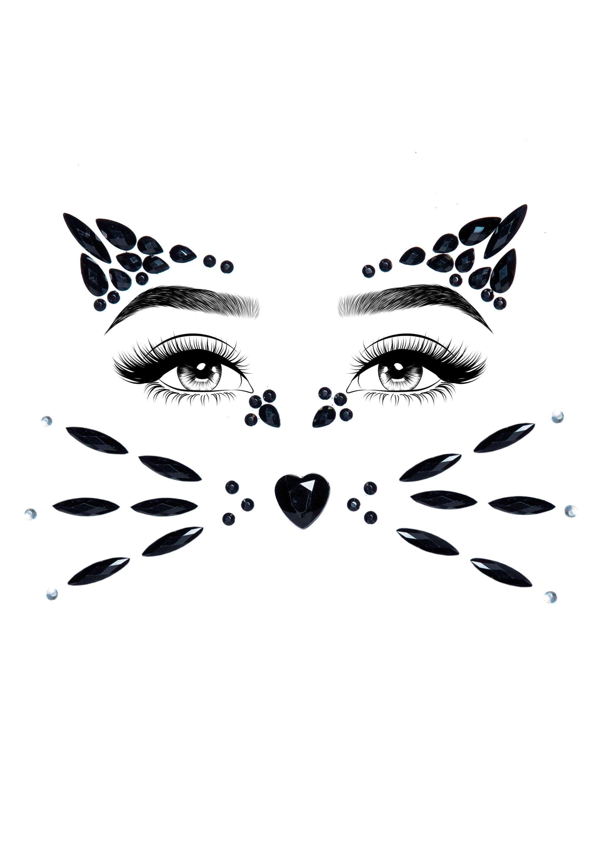 Leg Avenue EYE031 Animal face jewels sticker