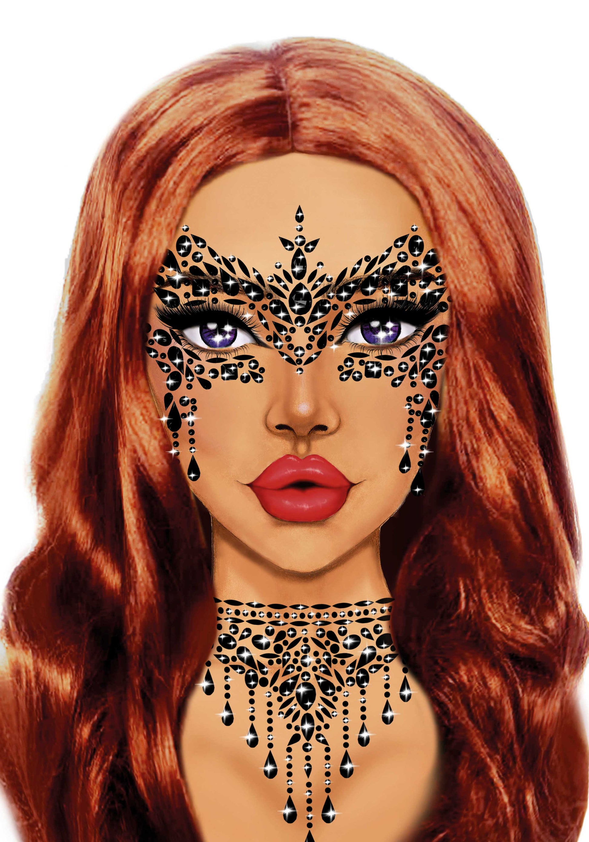 Leg Avenue EYE033 Masquerade face jewels sticker