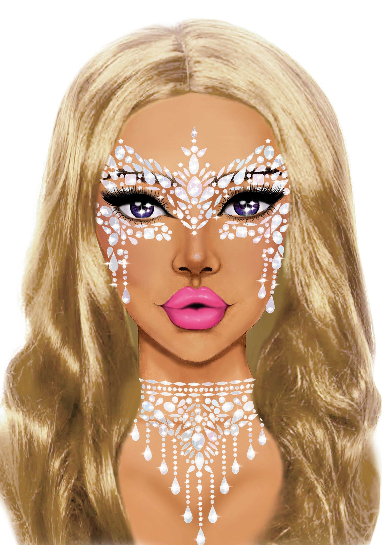 Leg Avenue EYE033 Masquerade face jewels sticker