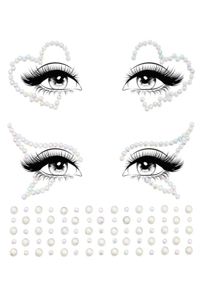 Ayla Adhesive Glow In The Dark Face Jewel