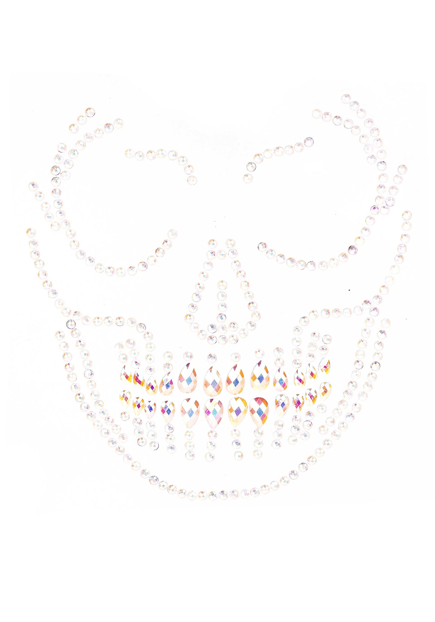 Skull Glow In The Dark Face Jewels