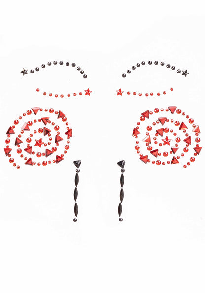 Puppet Face Jewels Sticker