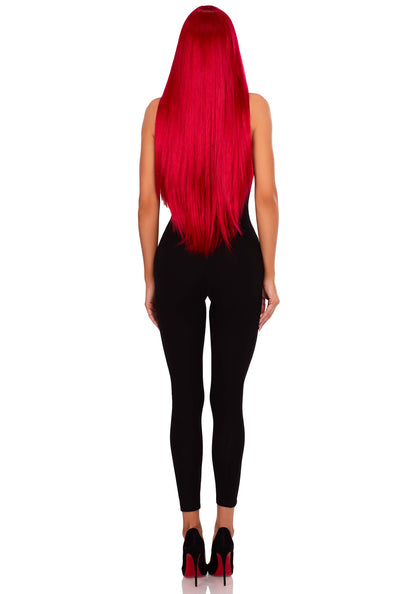 Long Straight Center Part Wig