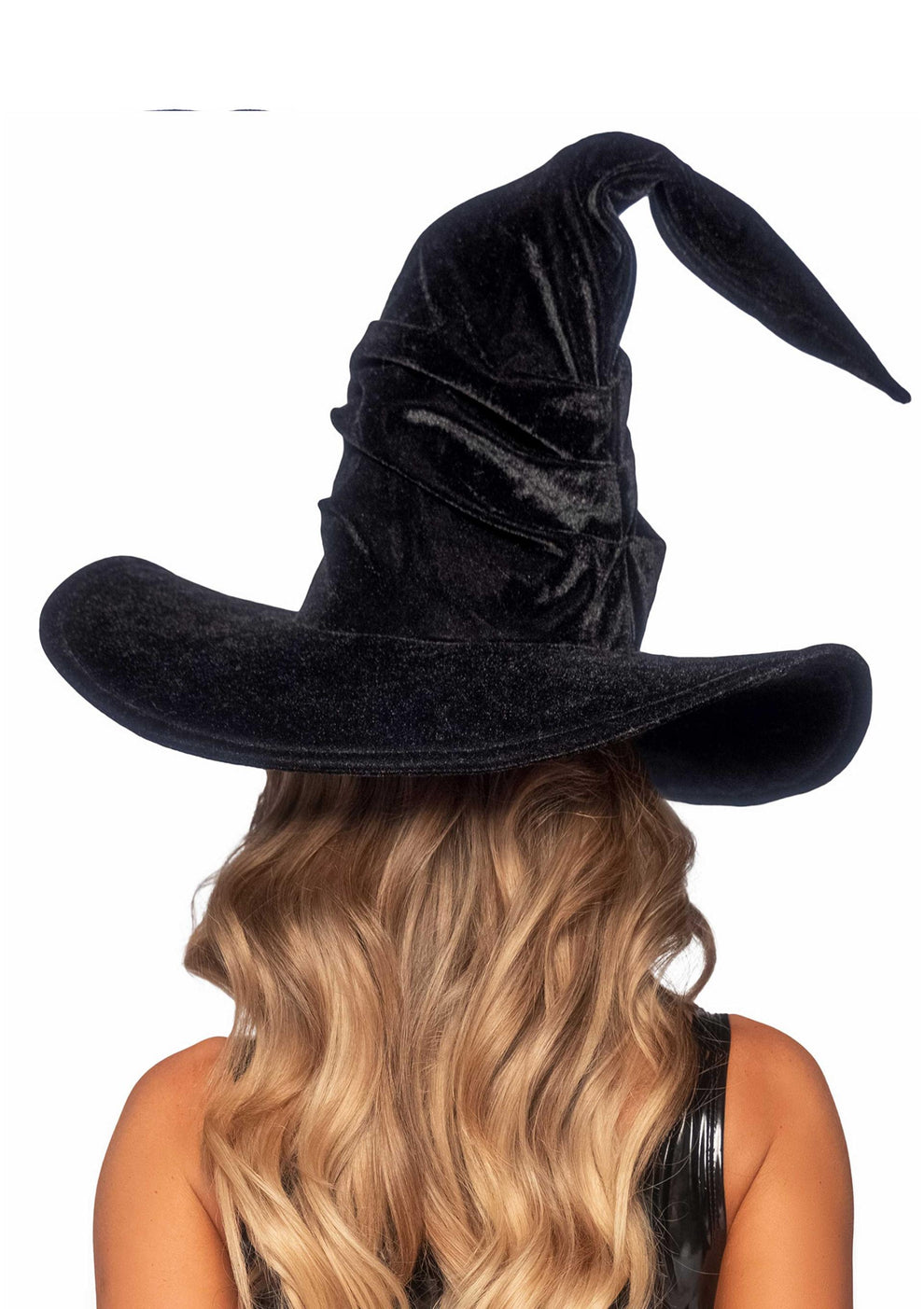 Tatil Cadılar Bayramı Partisi Kadın Büyük Ruched Witch Hat Aksesuar