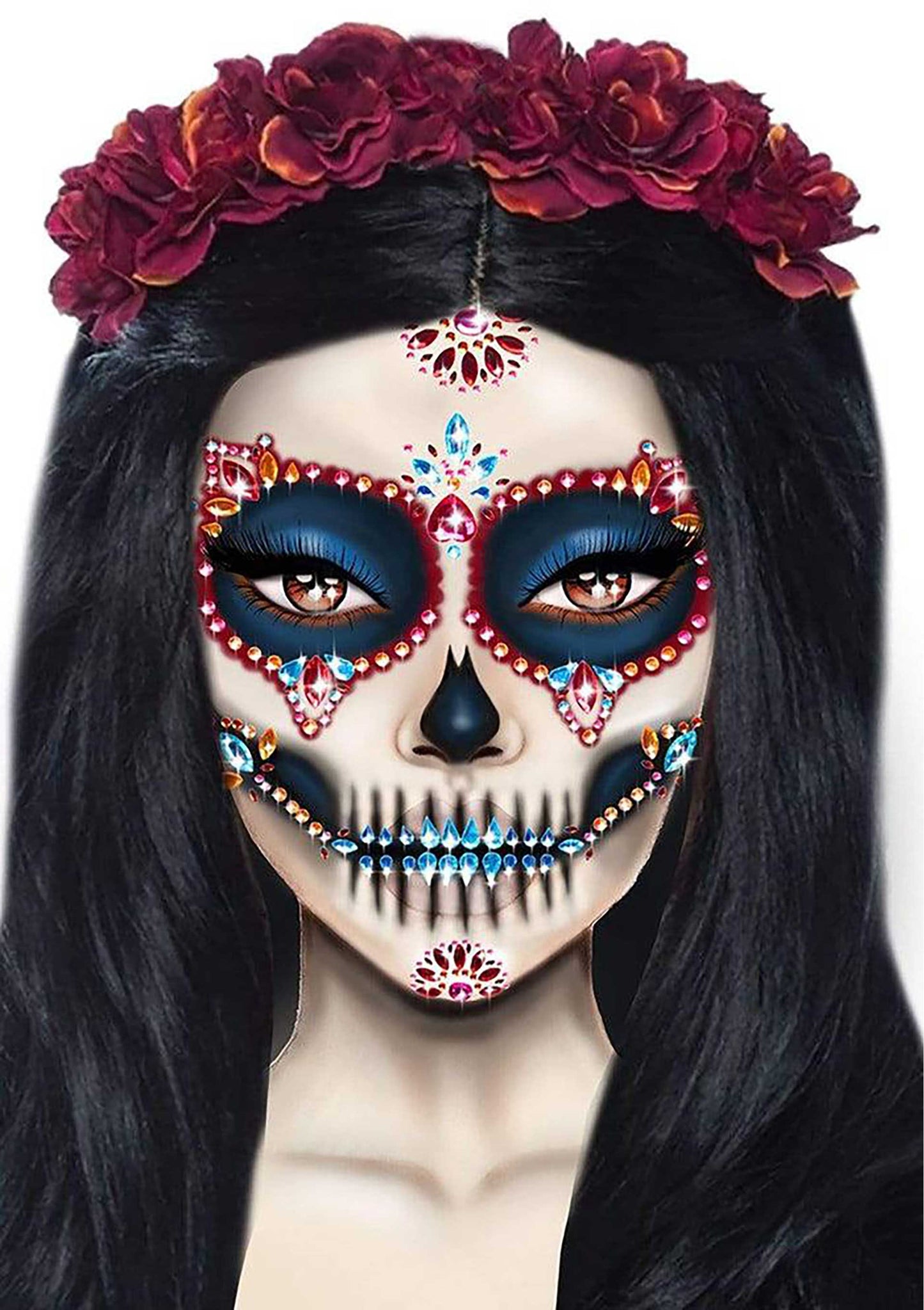 Dotd Adhesive Face Jewels Sticker