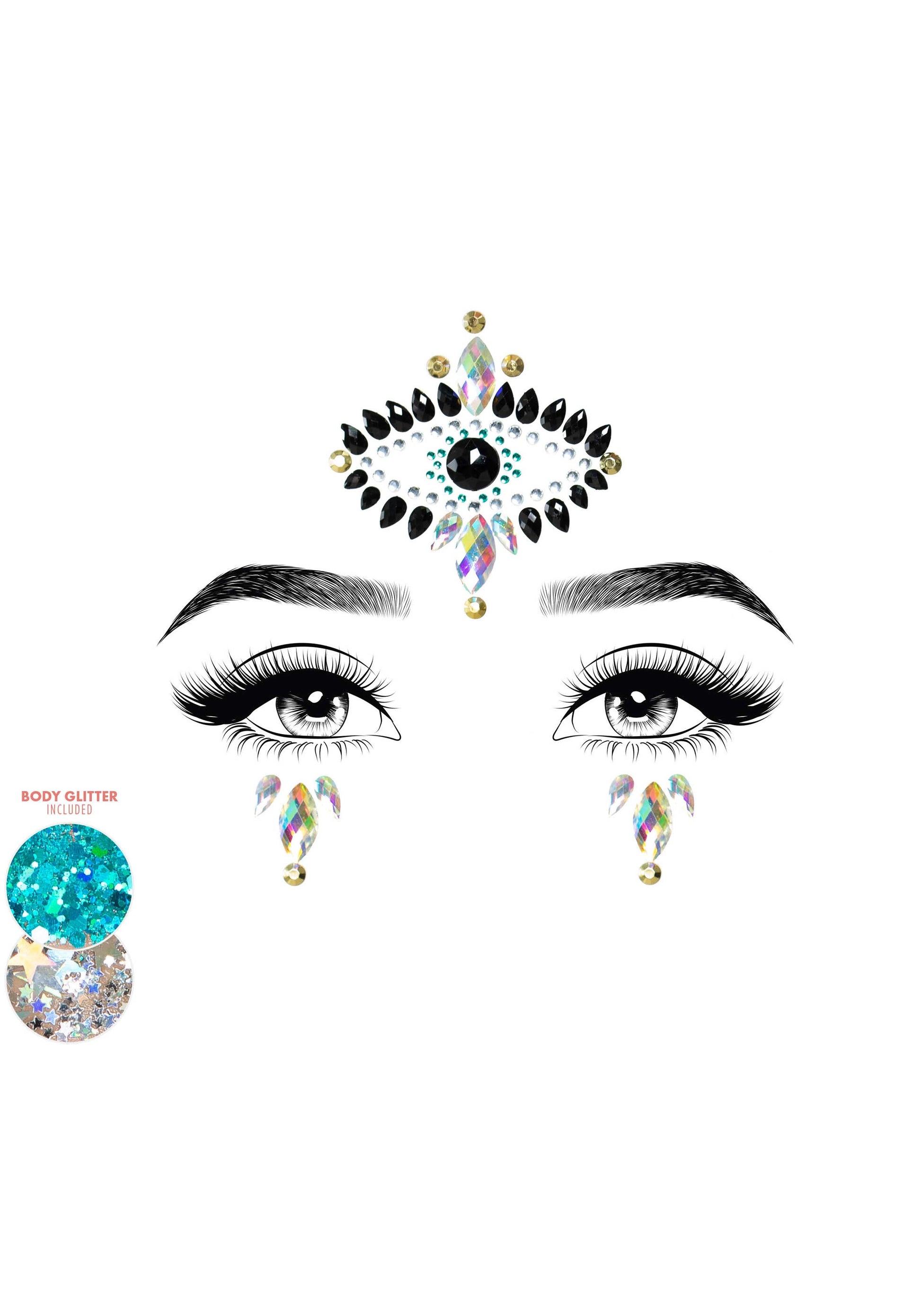 Leg Avenue EYE027 Divinity Face jewels sticker