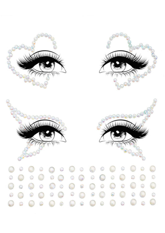 Ayla Adhesive Glow In The Dark Face Jewel