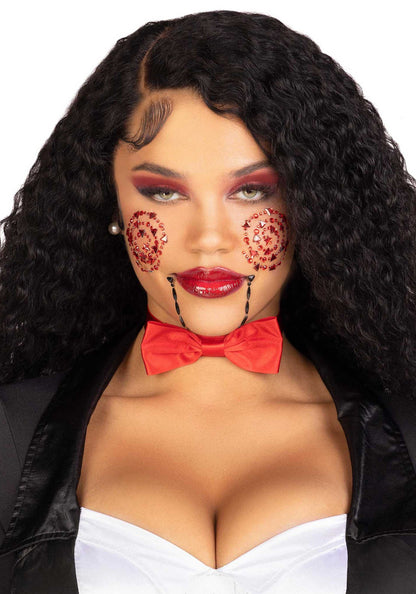 Puppet Face Jewels Sticker